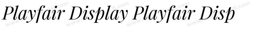 Playfair Display Playfair Display字体转换